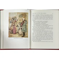 A Christmas Carol Book in Red Bonded Leather