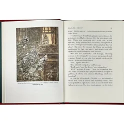 A Christmas Carol Book in Red Bonded Leather