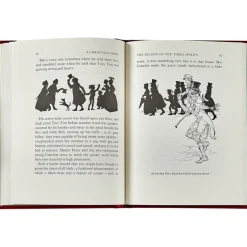 A Christmas Carol Book in Red Bonded Leather