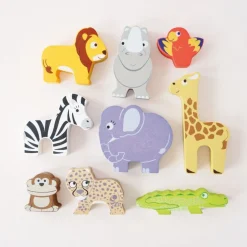 Africa Stacking Animals & Bag - 10 Piece