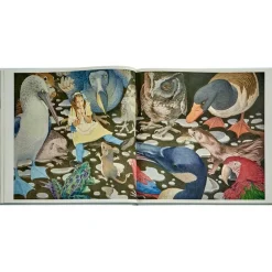 Alice's Adventures in Wonderland Book in Ice Bonded Leather