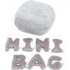 Alphabet Plush Mini Set - Rhino Grey Letters with Light Grey Bag