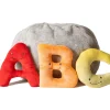 Alphabet Plush Set - Rainbow Letters with Light Grey Bag