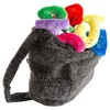 Alphabet Plush Set - Rainbow Letters with Dark Grey Backpack