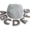 Alphabet Plush Set - Rhino Grey Letters with Light Grey Bag