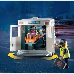 Ambulance with Lights, Accessories and 3 Figures