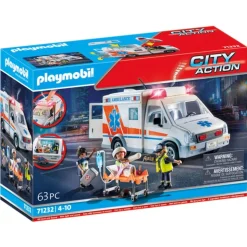 Ambulance with Lights, Accessories and 3 Figures