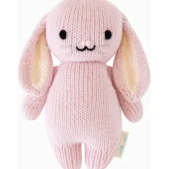 7" Baby Bunny (Lilac) Hand-Knit Doll