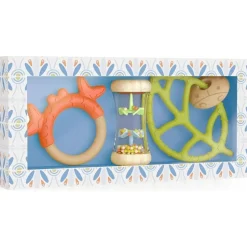 Baby White BabySet - 2 Teethers and Rattle