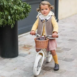 Balance Bicycle - Ivory White with Helmet