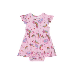 Barbie Star Power - Cap Sleeve Ruffled Bodysuit Dress