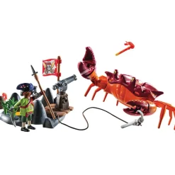 Battle against the Giant Crab Playset