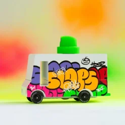 Black Graffiti Van Toy Car