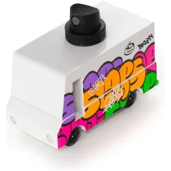 Black Graffiti Van Toy Car