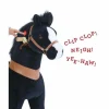 Black Model U Ride-On Horse - 4-7 Years