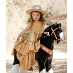 Black Model U Ride-On Horse - 4-7 Years