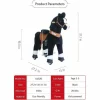 Black Model U Ride-On Horse - 3-4 Years