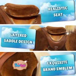 Brown Horse Model Y Ride on Toy - 3-4 Years