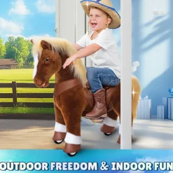 Brown Horse Model Y Ride on Toy - 4-7 Years