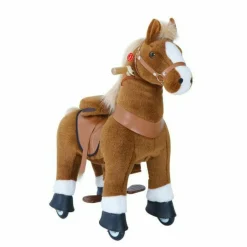 Brown Model U Ride-On Horse - 4-7 Years