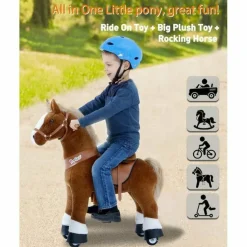 Brown Model U Ride-On Horse - 3-4 Years