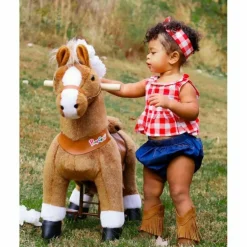 Brown Model U Ride-On Horse - 3-4 Years