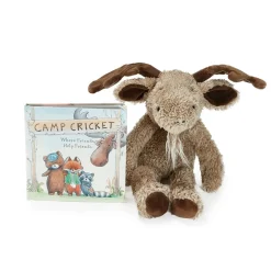 Bruce the Moose Plush & Camp Cricket Book Bundle