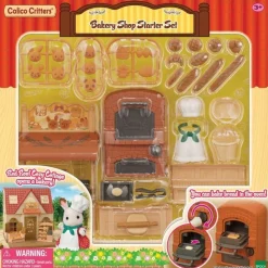 Calico Critters Bakery Shop Starter Set, Dollhouse Playset with Furniture and Accessories