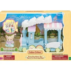 Calico Critters Floating Cloud Rainbow Train, Toy Train Vehicle for Dolls with Figure Included