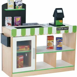 Cashier Austin Play Market Stand - Green / Wood