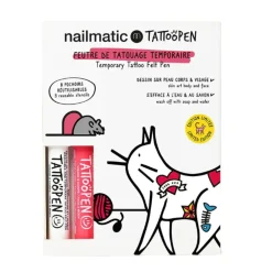 Cat Tattoo Pen Set for Kids