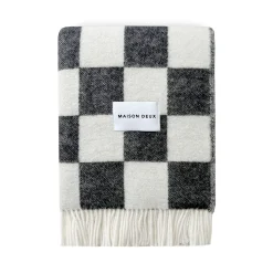 Checkerboard Blanket - Black/White