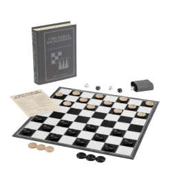 Checkers & Backgammon Vintage Bookshelf Edition