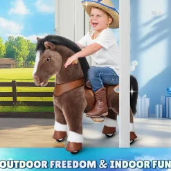 Chocolate Brown Horse Model Y Ride on Toy - 3-4 Years