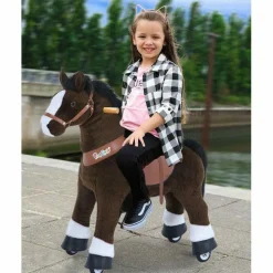Chocolate Brown Model U Ride-On Horse - 4-7 Years
