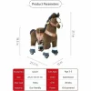 Chocolate Brown Model U Ride-On Horse - 3-4 Years