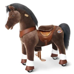 Chocolate Brown Model Y Horse Ride on Toy - 4-7 Years