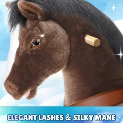 Chocolate Brown Model Y Horse Ride on Toy - 4-7 Years
