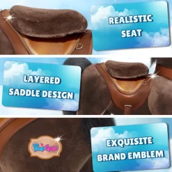 Chocolate Brown Model Y Horse Ride on Toy - 4-7 Years