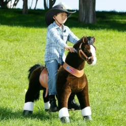 Chocolate Brown Ride-On Horse - 7+ Years