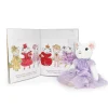 Claris The Mouse: The Secret Crown & Oh La La Lilac Plush Book Bundle
