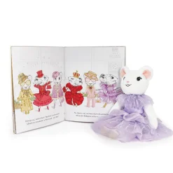 Claris The Mouse: The Secret Crown & Oh La La Lilac Plush Book Bundle
