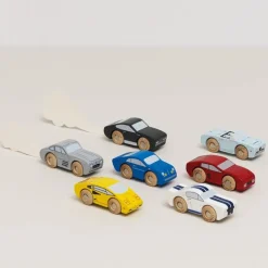 Classic Wooden Sports Cars - 7 Pieces