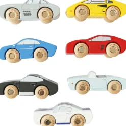 Classic Wooden Sports Cars - 7 Pieces