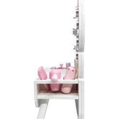 Colorful Butterfly-Shaped Tabletop Vanity with Illuminated Mirror