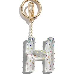 Confetti Initial Bag Charm - H