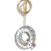 Confetti Initial Bag Charm - Q