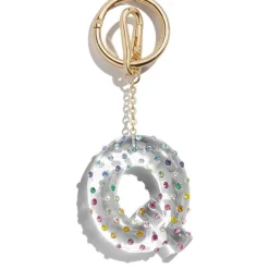 Confetti Initial Bag Charm - Q