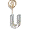 Confetti Initial Bag Charm - U