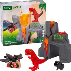 Dinosaur Erupting Volcano